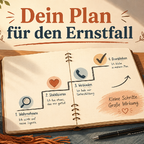 Krisenplan erstellen – Notizbuch mit Stufenplan für psychische Krisen